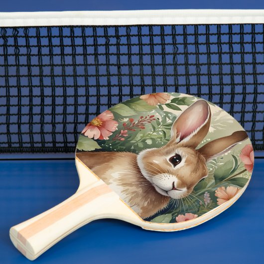 Blush Blooms en Bunny Dreams Ping Pong Paddle Tafeltennisbatje (Insitu)