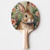 Blush Blooms en Bunny Dreams Ping Pong Paddle Tafeltennisbatje (Voorkant)