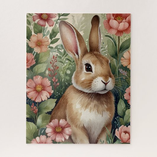 Blush Blooms en Bunny Dreams Puzzel Legpuzzel (Verticaal)