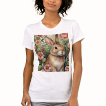 Blush Blooms en Bunny Dreams T-shirt
