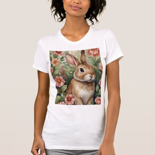 Blush Blooms en Bunny Dreams T-shirt (Voorkant)