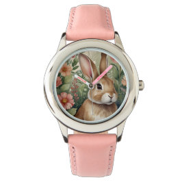 Blush Blooms en Bunny Watch Horloge