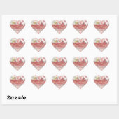 Blush & Blooms Gouden Kalligrafie Lettertype Dank Hart Sticker (Vel)