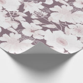 Blush blooms patroon cadeaupapier (Hoek)