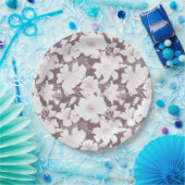Blush blooms patroon papieren bordje (Feest)