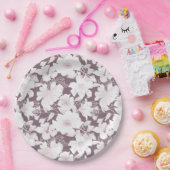 Blush blooms patroon papieren bordje (Feest)