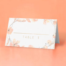 Blush Blooms Waterverf Goud Bloemen Custom Escort