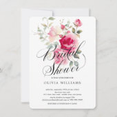 Blush Blossom Bridal Shower Uitnodiging (Voorkant)