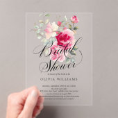 Blush Blossom Bridal Shower Uitnodiging (Insitu (Draagbaar))