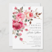 Blush Blossom Bridal Shower Uitnodiging (Voorkant)