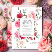Blush Blossom Bridal Shower Uitnodigingen