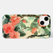 Blush Blossom Camelia Garden Waterverf Case-Mate iPhone Case (Achterkant (horizontaal))