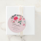 Blush Blossom Eerste Heilige Communie Bedankjes Labels (In situ)