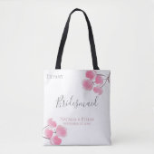 Blush Blossom Specialized Bridesmaid Tote Bag (Voorkant)