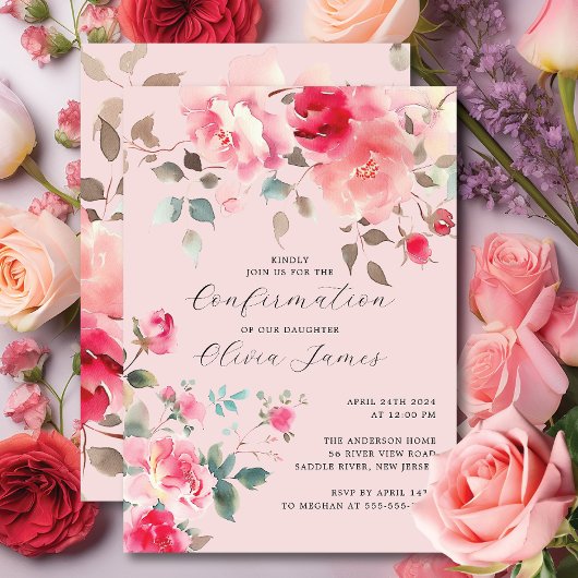 Blush Blossoms bevestiging Kaart