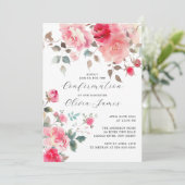 Blush Blossoms bevestiging Kaart (Staand voorkant)