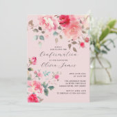 Blush Blossoms bevestiging Kaart (Staand voorkant)