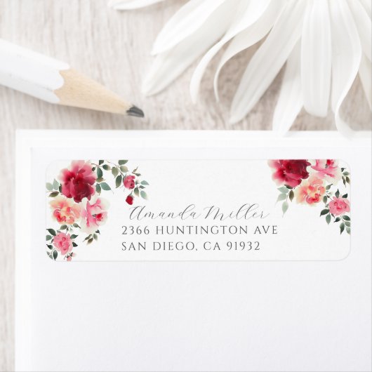 Blush Blossoms Retouradres Etiket (Insitu)