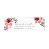 Blush Blossoms Retouradres Etiket (Voorkant)