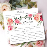 Blush Blossoms Vrijgezellenfeest Recept Kaart<br><div class="desc">Dit elegante roze bloemenontwerp heeft een delicaat ontwerp dat perfect is om de aanstaande vrijgezellenfeest te vieren. De zachte roze tinten en ingewikkelde bloemdetails creëer zijn een romantische en vrouwelijke esthetiek, waardoor het een ideale keuze is voor een verfijnd en stijlvol evenement, dat de toon zet voor een gedenkwaardige en...</div>