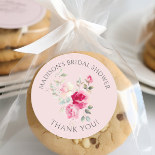 Blush Blossoms Vrijgezellenfeest Ronde Sticker