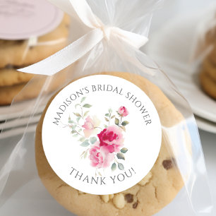 Blush Blossoms Vrijgezellenfeest Ronde Sticker