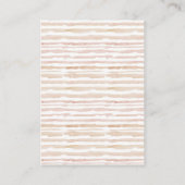 Blush Blue Cups Floral Diaper Baby shower Raffle Informatiekaartje (Achterkant)