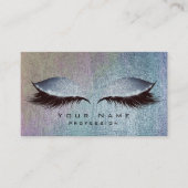 Blush Blue Denim Paint Lashes Makeup Eyes Glitter Visitekaartje (Voorkant)