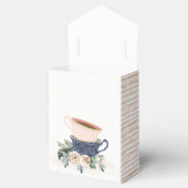 Blush Blue Flora Stapelde Tea Cups elke dag Bedankdoosjes (Geopend)