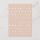 Blush Blue Heart Rainbow Books voor Baby shower Informatiekaartje (Achterkant)