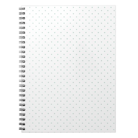 Blush Blue Polka Dots Notitieboek (Voorkant)