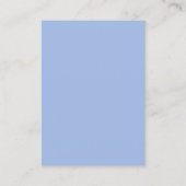 Blush Blue waterverf glitter Logo Oorspronkelijk b Visitekaartje (Achterkant)
