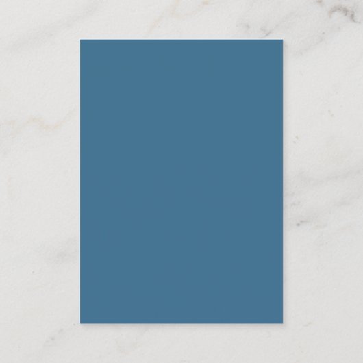 Blush Blue waterverf Logo Veroorbaar beeldscherm Visitekaartje (Achterkant)