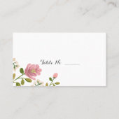 Blush Boeket Trouwplaats Kaarten 100 pk Plaatskaartje (Achterkant)