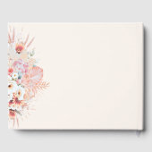 Blush Boho Floral bruiloft gastenboek (Achterkant)