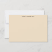 Blush Boho Floral Rozen Waterverf Budget RSVP Kaartje (Achterkant)