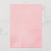 Blush Boho Flowers Baby Fox Diaper Raffle Informatiekaartje (Achterkant)