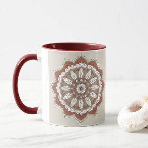 "Blush Boho Mandala Elegante koffiemok" Mok