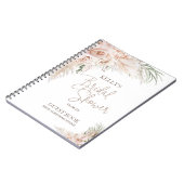 Blush Boho Pampas Vrijgezellenfeest Guest Notitieb Notitieboek (Linkerzijde)