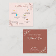 Blush Boho Plantenverzorgingsgids Kaart