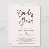 Blush Boho-Waterverf | Douche voor koppels Kaart (Voorkant)