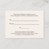 Blush Boho Wildflowers | Cadeaubon Kortingskaartje (Achterkant)