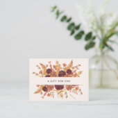 Blush Boho Wildflowers | Cadeaubon Kortingskaartje (Staand voorkant)
