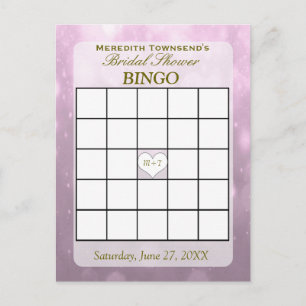 Blush Bokeh Bingo Kaart