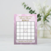 Blush Bokeh | Bingo Kaart (Staand voorkant)