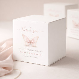 Blush Boog Kleine Vlinder Jongen Meisje Baby Showe Bedankdoosjes