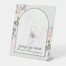 Blush Boog Roos Wisteria Boeket Handtekeningdrank