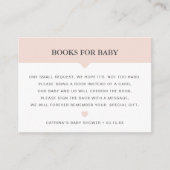 Blush Book Request Baby shower Insert Kaart (Voorkant)
