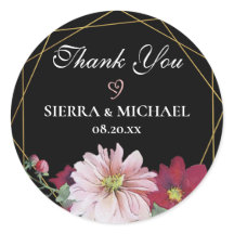 Blush bordeaux goud zwart bruiloft dank u