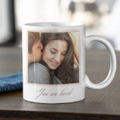 Blush Border Portrait Koffiemok